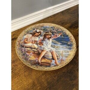 Vintage Limited Edition Collector Plate by Sandra Kuck Sisters Love Forever 597B